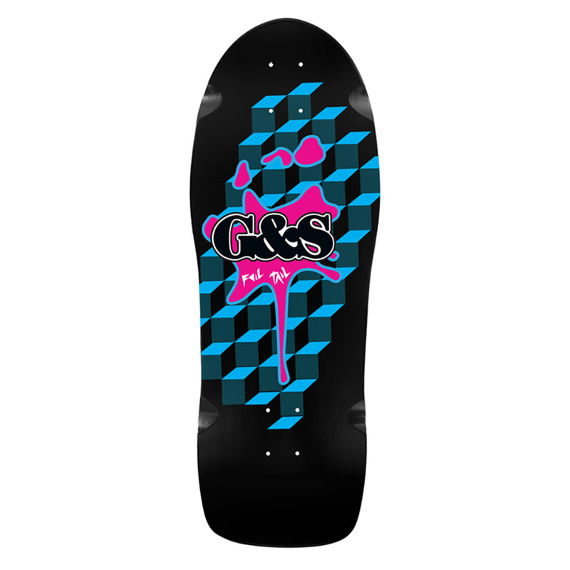 G&S 10.50" x 30.0"  FOIL TAIL 1984 REISSUE WHEEL WELLS Skateboard Deck