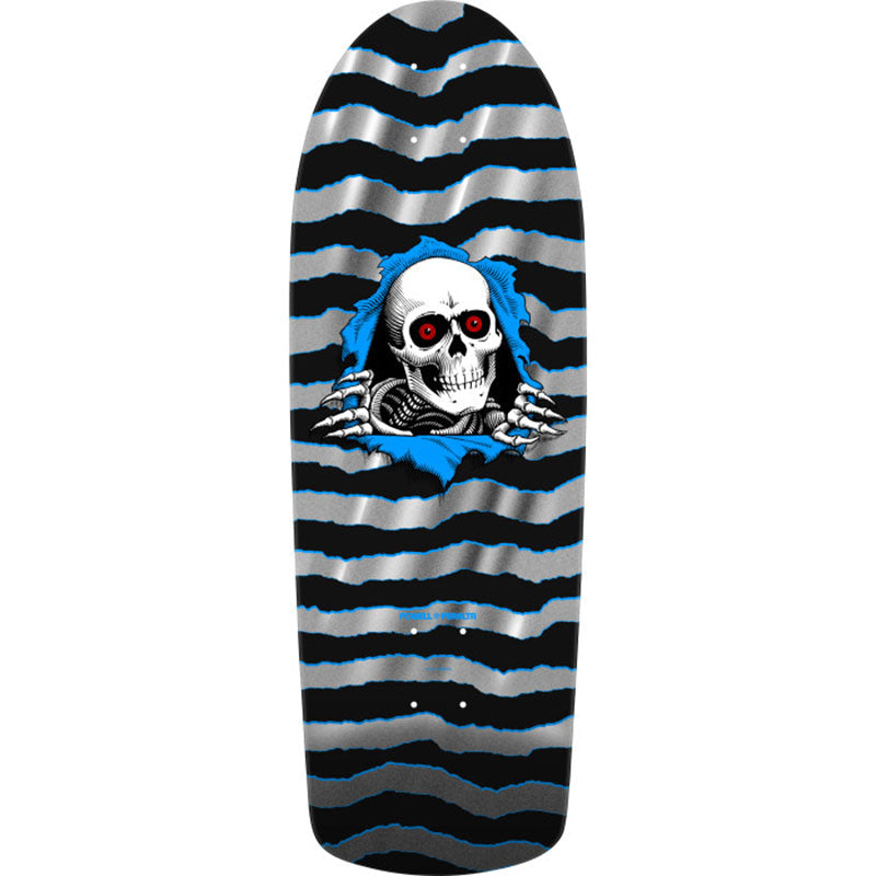 Powell Peralta 10" x 30" OG Ripper Reissue Silver Foil Skateboard Deck