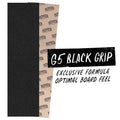 Pepper 10.5" x 33.5" G5 Black Skateboard Grip Tape