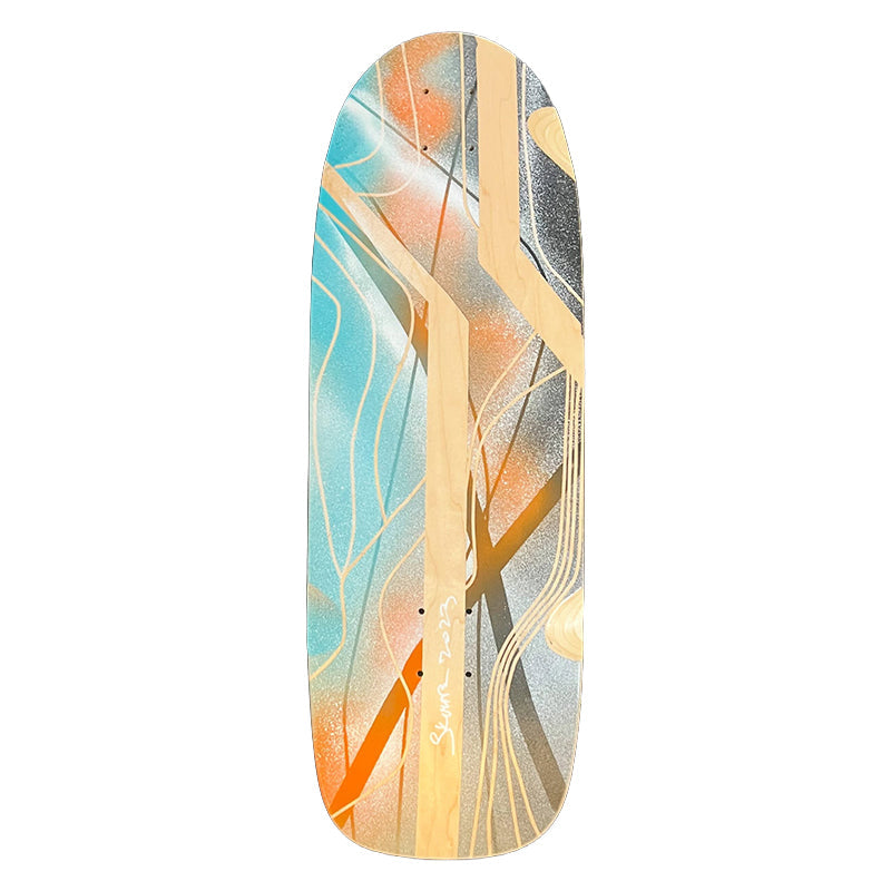 Santa Monica Airlines (SMA) Hand Painted and Singed by Skip Engblom 1 of 1 Skateboard Deck