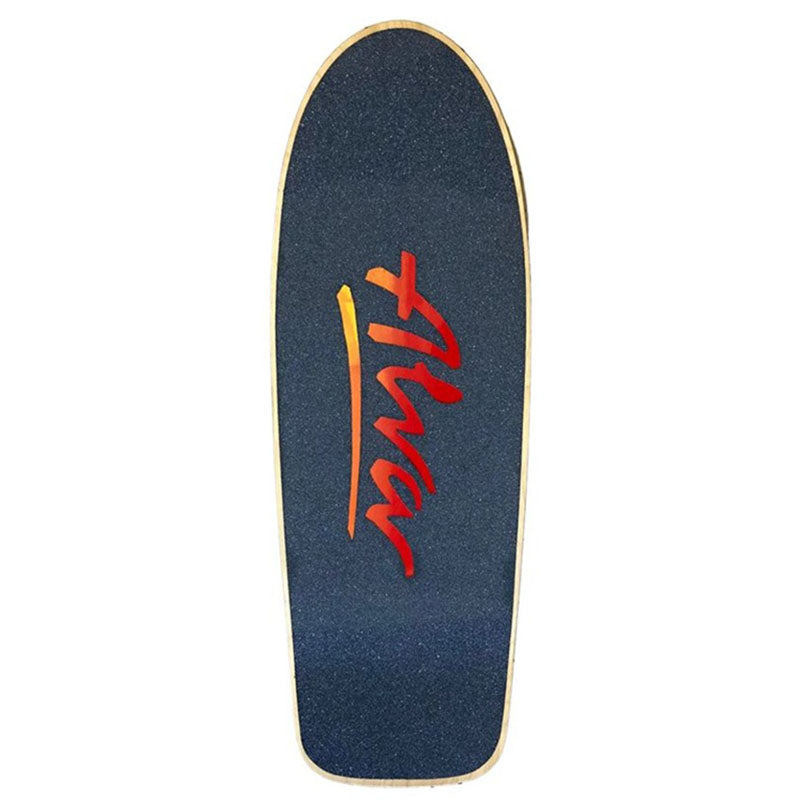 ALVA 10.5" x 30.5" OG Logo PINK/BLUE METALLIC BLACK Splatter Skateboard Deck