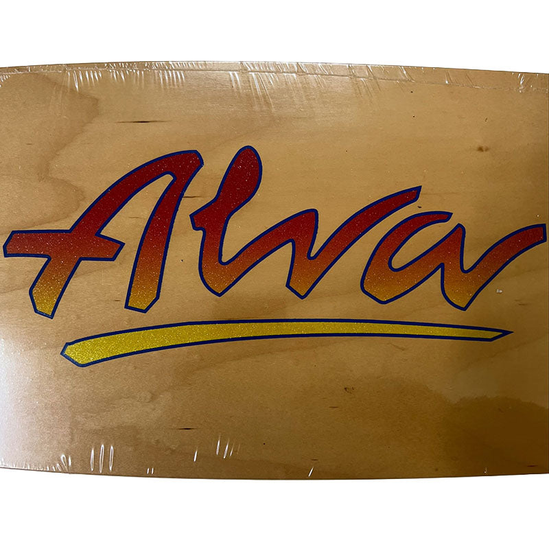 ALVA 8.5" x 30" 1978 OG Logo 1 of 1 with "Metallic Alva logo" Skateboard Deck