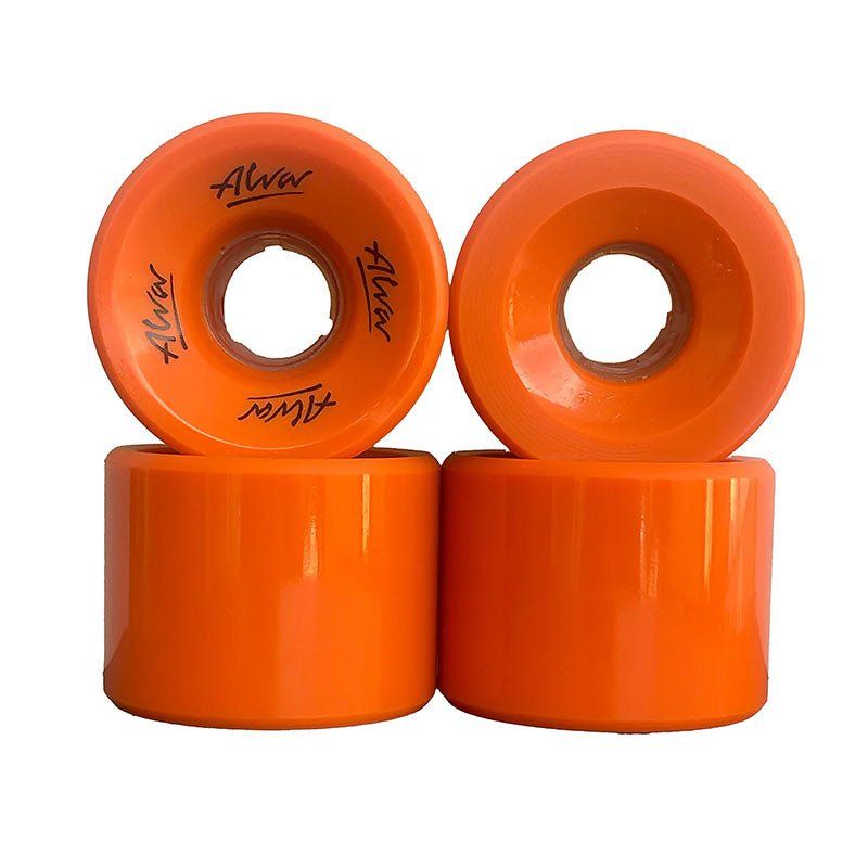 Alva Old School Flat Back Style BURNT ORANGE Skateboard Wheels 4pk