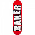 BAKER 8.0" x 31.5" BRAND LOGO RED/BLACK Skateboard Deck (Mellow Concave)