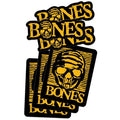 BONES WHEELS Black & Gold Stickers (Single)
