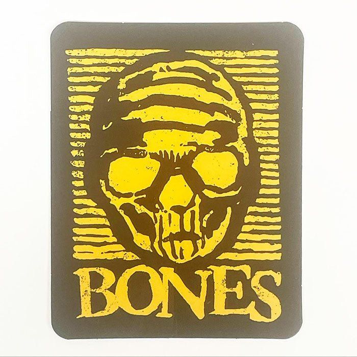 BONES WHEELS Black & Gold Stickers (Single)