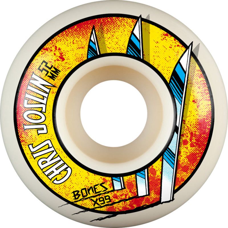 Bones Wheels X-Formula Joslin Slice of Life 52 V1 Standard 99A Skateboard Wheels 4pk