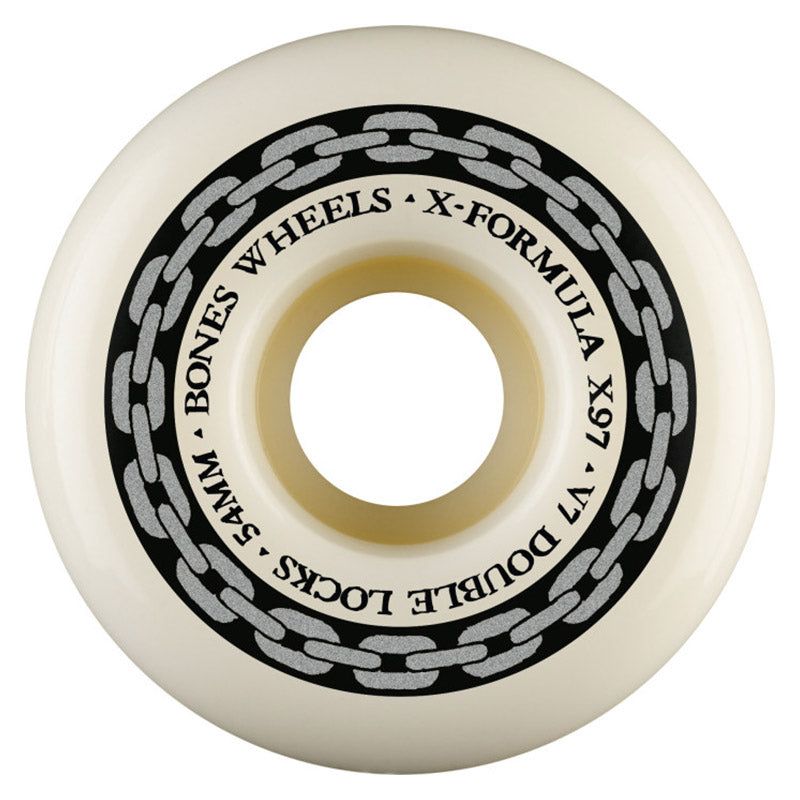 BONES WHEELS X-Formula Skateboard Wheels XF 54 V7 DOUBLE LOCKS X97 4PK