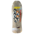 Brand-X-Toxic Anthax 10" x 32" 1987 Collectors Edition Shaped Hand Screened Tan Skateboard Deck