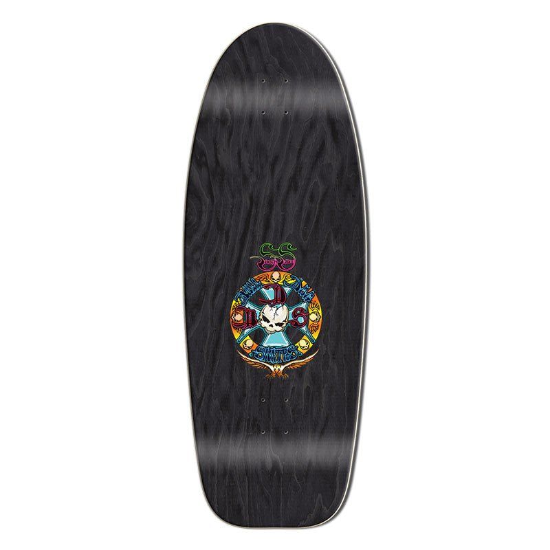 Bull Dog Designs Dragon BLACK STAIN 33"x 11.875"x WB 18.5" Skateboard Deck