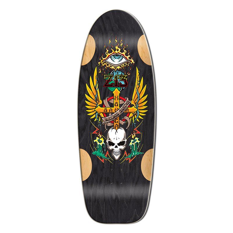 Bull Dog Designs Z-13 BLACK STAIN 33"x 11.875"x WB 18.5" Skateboard Deck