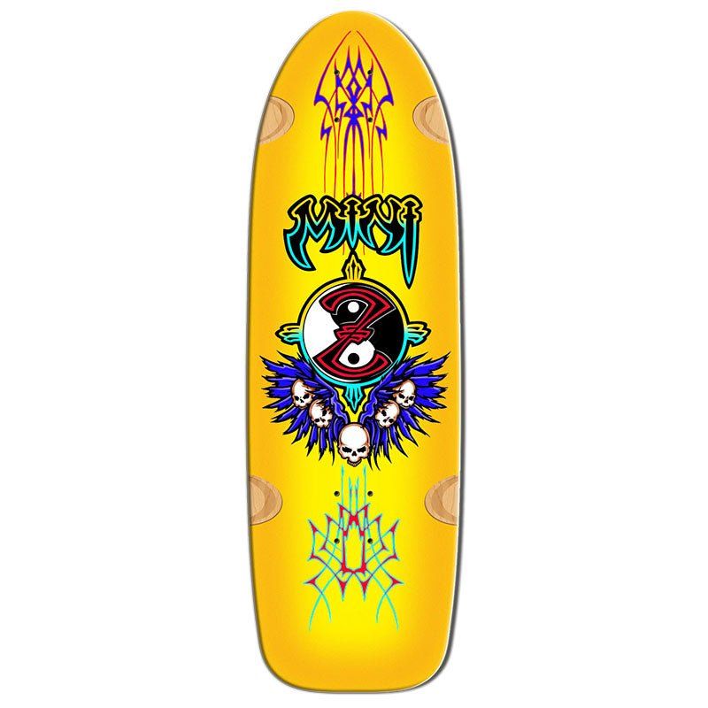 Bull Dog Skates 9.5" x 30.5" MINI Z YELLOW Skateboard Deck