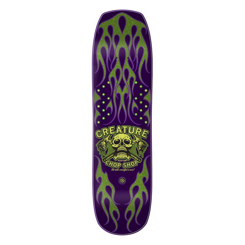 Creature 8.50" x 32.05" Chop Shop Flame Skateboard Deck