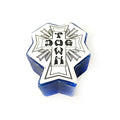 Dogtown Skateboards 3" Cross Logo Blue Curb Wax