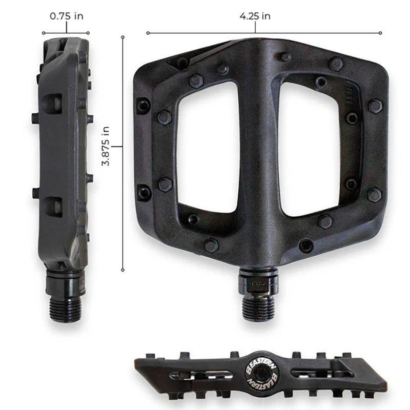 Eastern Bicycles YELLOW Sealed Bearings 9/16" Axle Linx Pedals