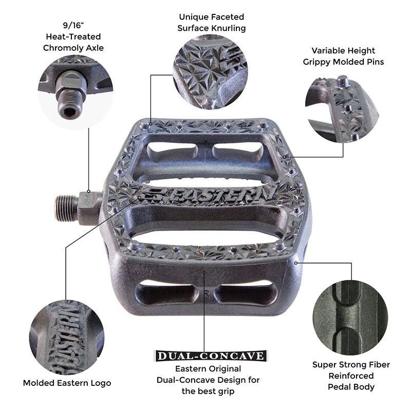 Eastern FACET RED Bicycle Pedals