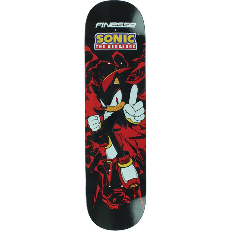 Finesse 8.25" SEGA SONIC DARK SHADOW Skateboard Deck