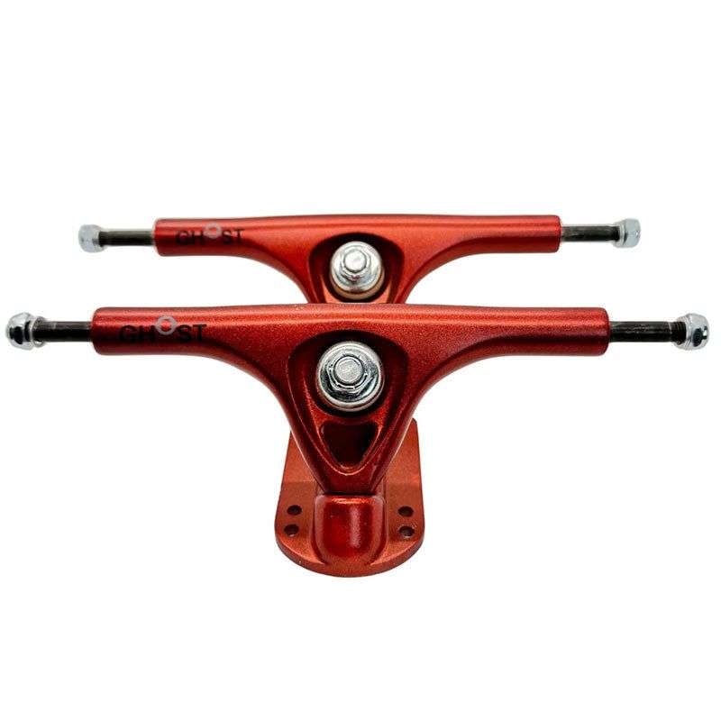 Ghost Boards X 5150 Skate Shop 39" LED Custom Complete Longboard Topograph Metallic Red Trucks/LED Red Wheels #B1