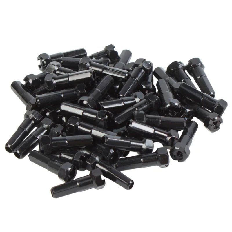 GSPORT Taper-Hex Anodized Black 7075-T6 Aluminum Nipples 40pcs