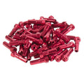GSPORT Taper-Hex Anodized Red 7075-T6 Aluminum Nipples 40pcs