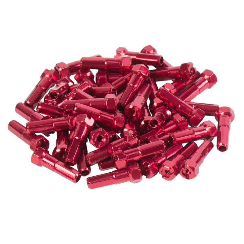 GSPORT Taper-Hex Anodized Red 7075-T6 Aluminum Nipples 40pcs