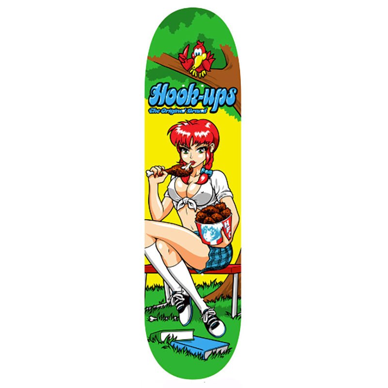Hook-Ups Skateboards 8.5" x 32.25" KFC School Girl Skateboard Deck