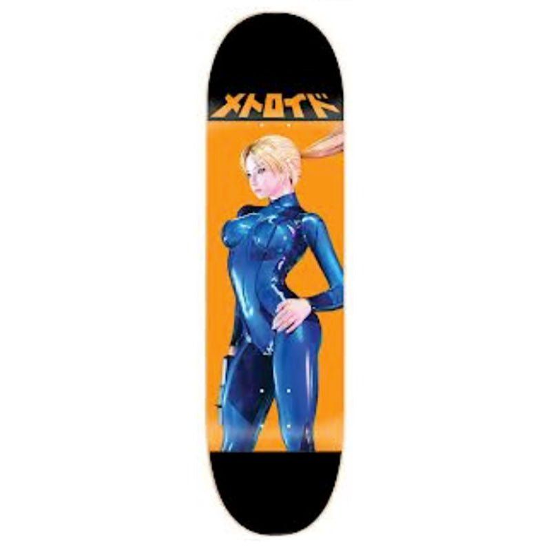HOOK-UPS Skateboards 8.25" x 32.25" Samus Zero Suit Skateboard Deck