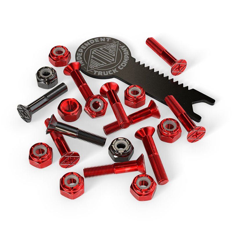 Independent Trucks Genuine Parts 1" Phillips w/tool Red/Black Skateboard Hardware