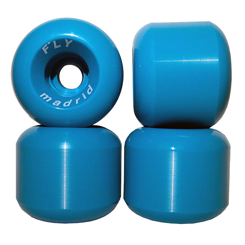 Madrid 60mm 90a Fly CYAN Skateboard Wheels 4pk