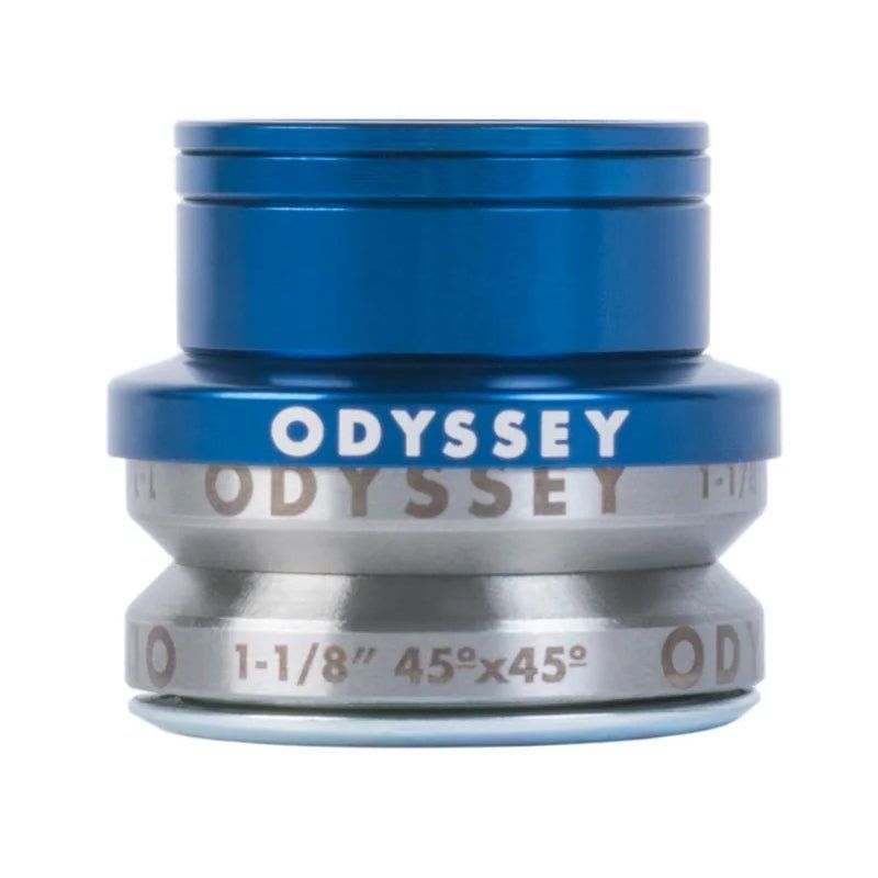 Odyssey Pro Integrated Low 4mm Anodized Blue Bicycle Headset