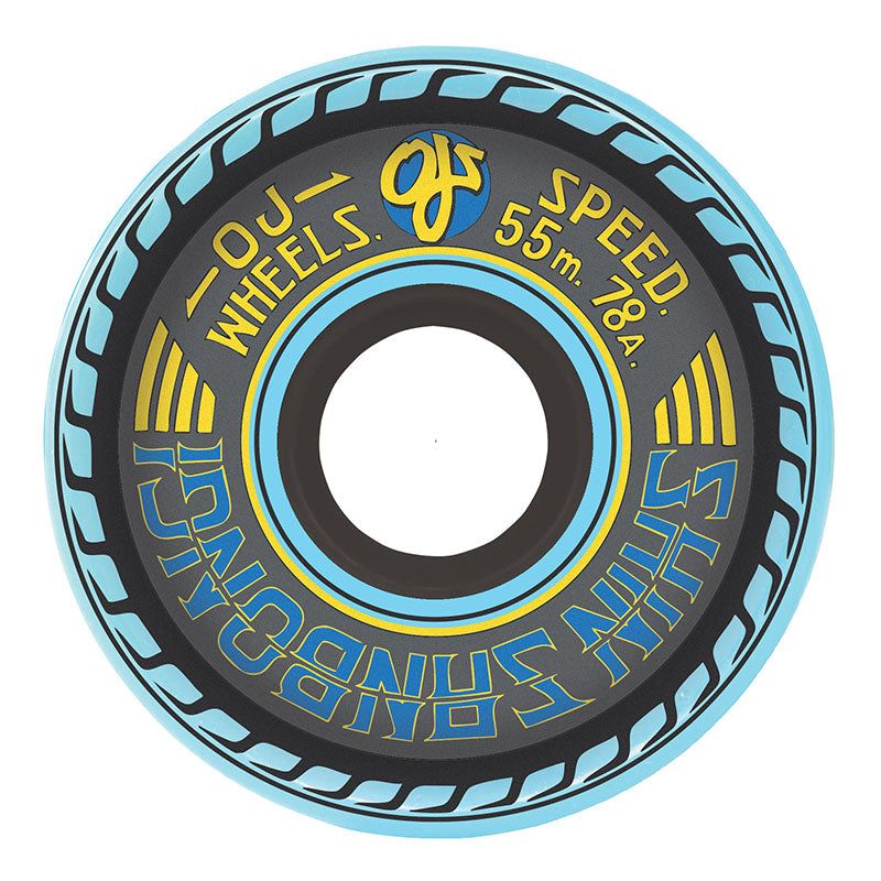 OJ 55mm 78a Shin Sanbongi Mini Super Juice Blue Skateboard Wheels 4pk