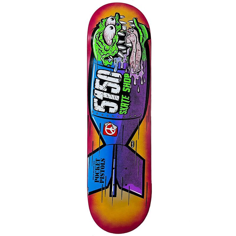 Pocket Pistols x 5150 Skate Shop Collab 8.5" Skateboard Deck A-1