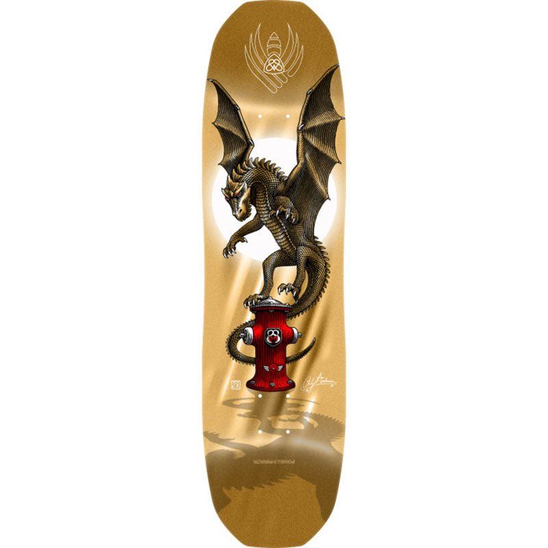 Powell Peralta 8.4" x 32" Pro Andy Anderson Hydrant FLIGHT Gold Foil Shape 311 Skateboard Deck