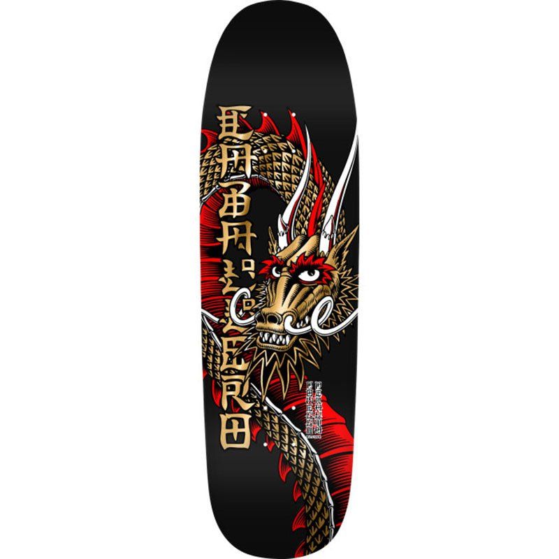 Powell Peralta 9.265" x 32" Steve Caballero Ban This Dragon Reissue  Gold Foil Skateboard Deck