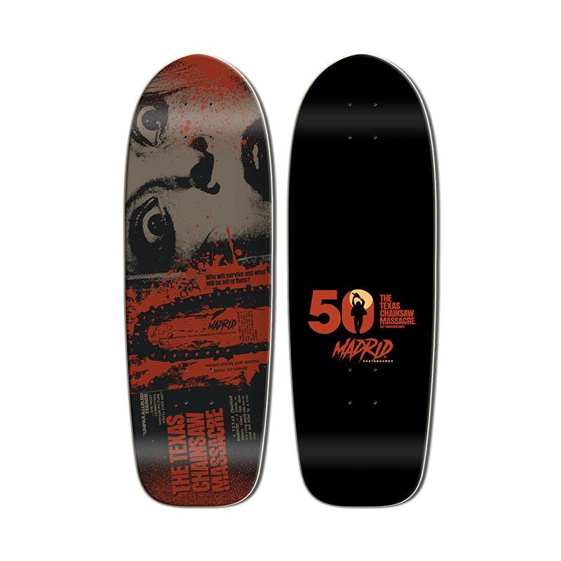 Madrid x Texas Chainsaw Hardesty 9.5" x 29.25" Reto Marty Shape Skateboard Deck