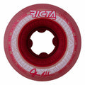 Ricta 53mm 95a Shanahan Crystal Cores Clear Metallic Red Skateboard Wheels 4pk