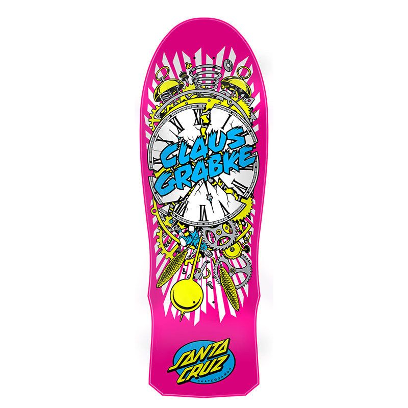 Santa Cruz 10.04" Claus Grabke Exploding Clock Reissue Skateboard Deck