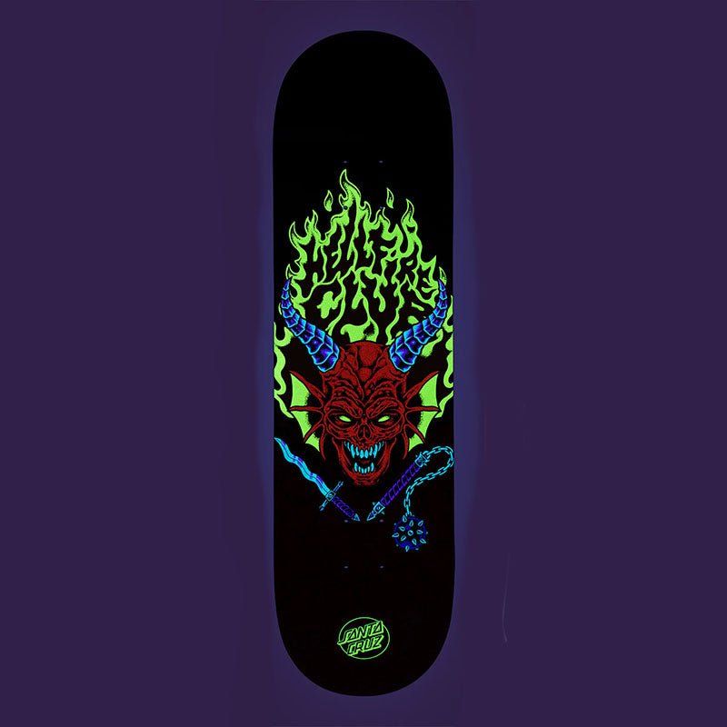 Santa Cruz 8.25" x 31.8" Stranger Things Hellfire Club Skateboard Deck