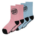 Santa Cruz Opus Strip 4-Pack Youth Socks