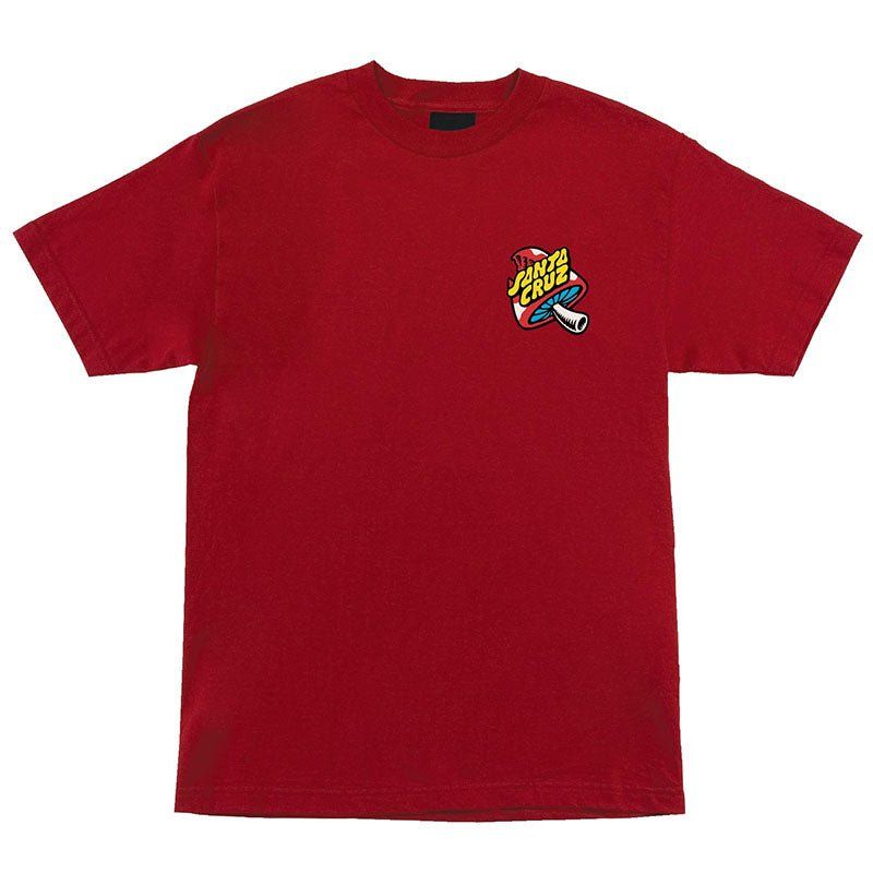 Santa Cruz Winkowski 8Ballr Comic Short Sleeve Cardinal Heavyweight Mens T-Shirts