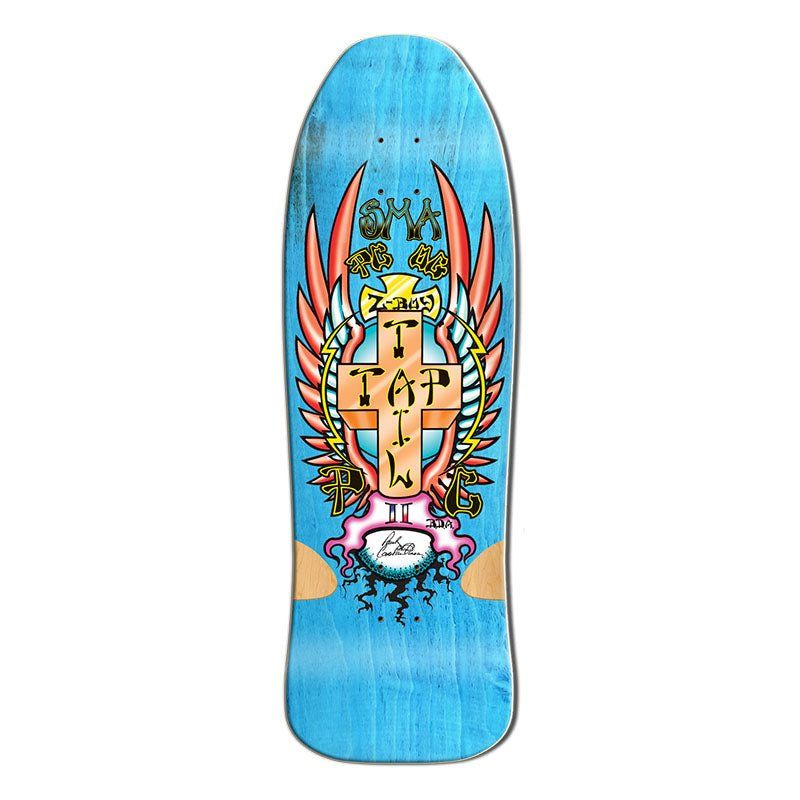 Santa Monica Airlines Series Three 30" x 9.5" PC Blue Stain Skateboard Deck