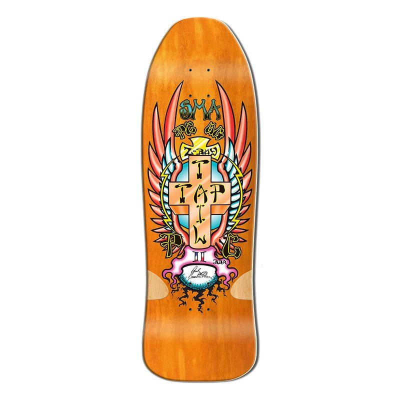 Santa Monica Airlines Series Three 9.5" x 30" PC Orange Stain Skateboard Deck