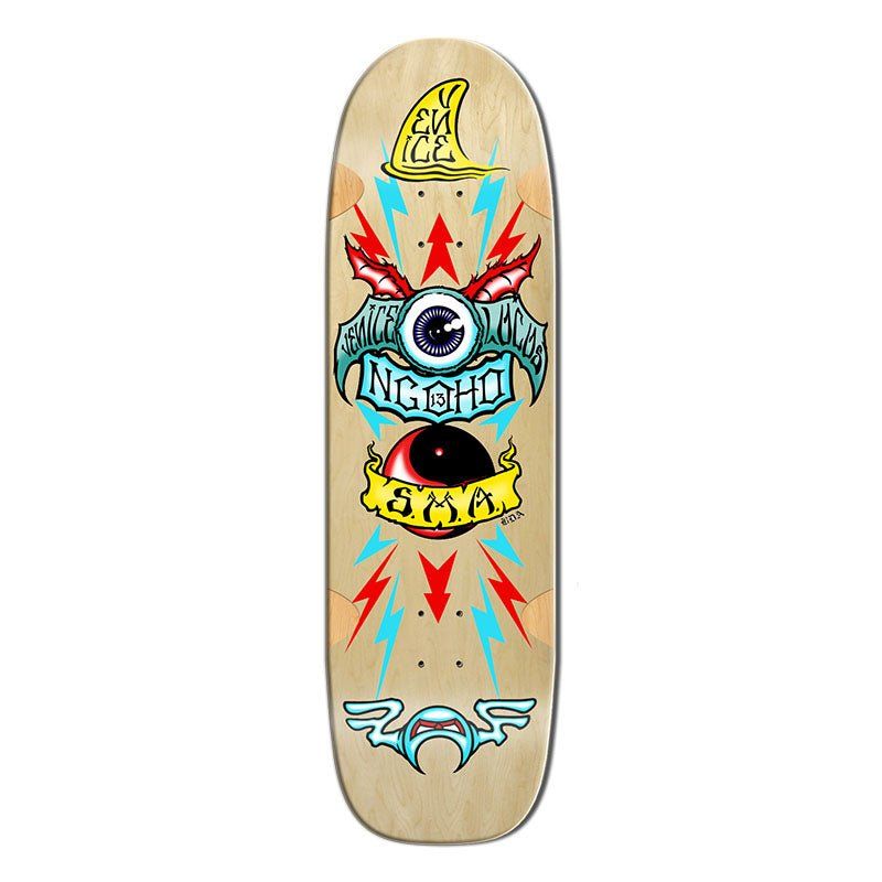 Santa Monica Airlines Series Three 9.5" x 33.75" NGOHO Natural Stain Skateboard Deck