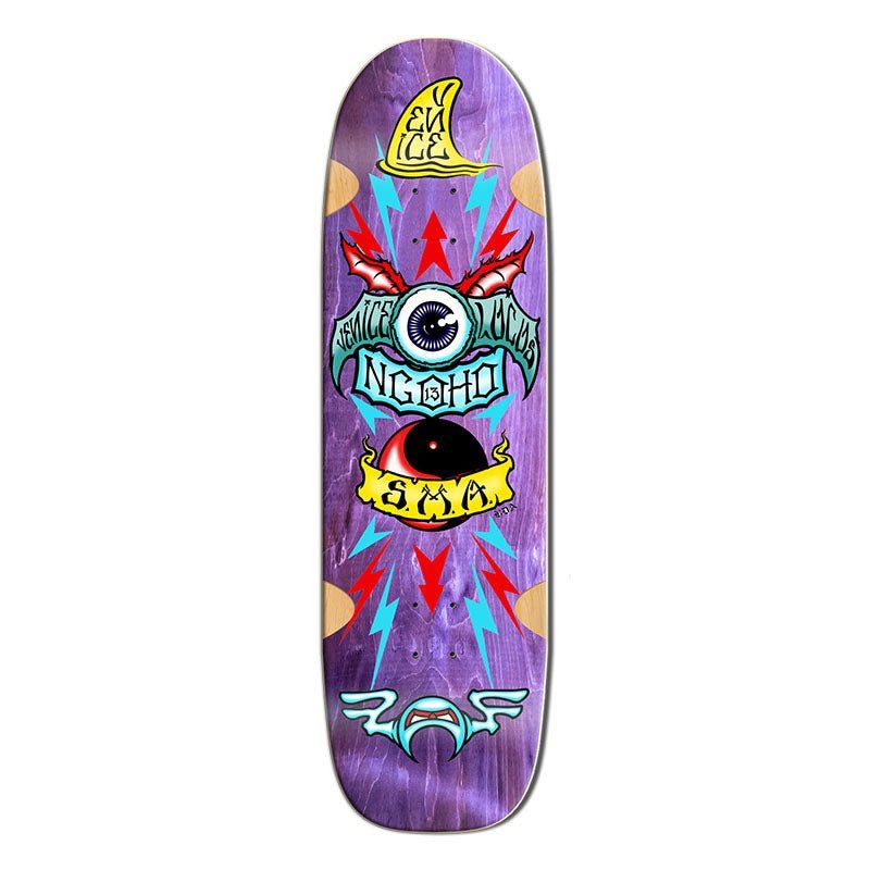 Santa Monica Airlines Series Three 9.5" x 33.75" NGOHO Purple Stain Skateboard Deck