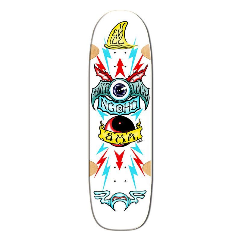 Santa Monica Airlines Series Three 9.5" x 33.75" NGOHO WHITE FORMICA Skateboard Deck