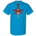 Santa Monica Airlines (SMA) HEART ATTACK Short Sleeve Teal T-Shirts