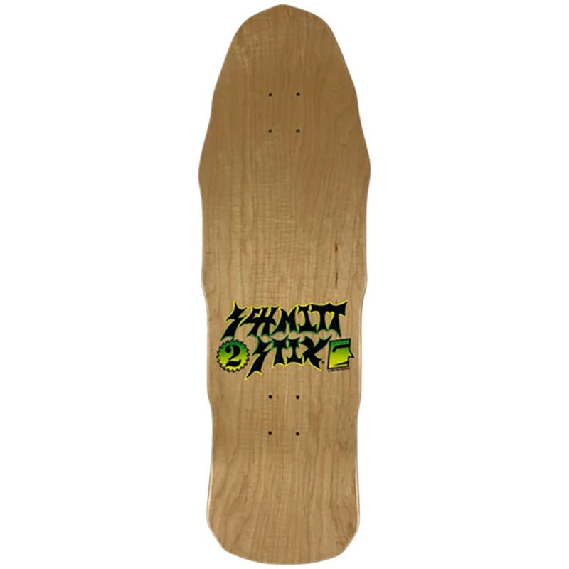 Schmitt Stix 10" x 31.75" Ripsaw 2 GREEN STAIN Skateboard Deck