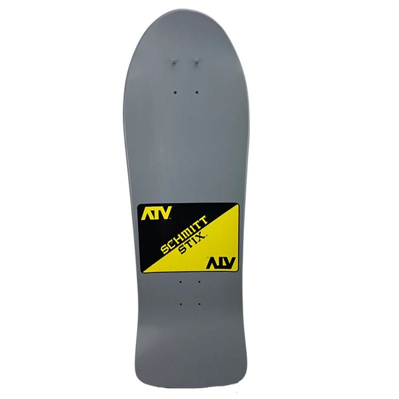 Schmitt Stix 9-3/8" x 30.25" WB 15.5" Grey Dip ATV Skateboard Deck