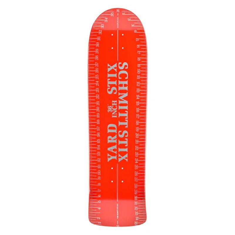 Schmitt Stix 9.625" x 36"Yard Stick RED Re-Issue Skateboard Deck