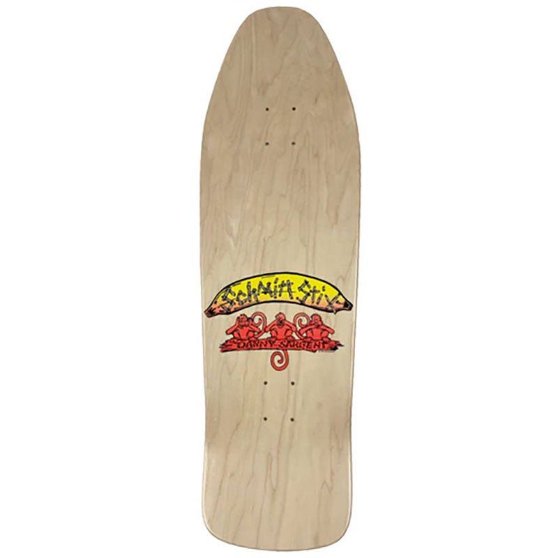 Schmitt Stix 9.75" x 31.25" NATURAL Danny Sargent Barrel of Monkeys Skateboard Deck